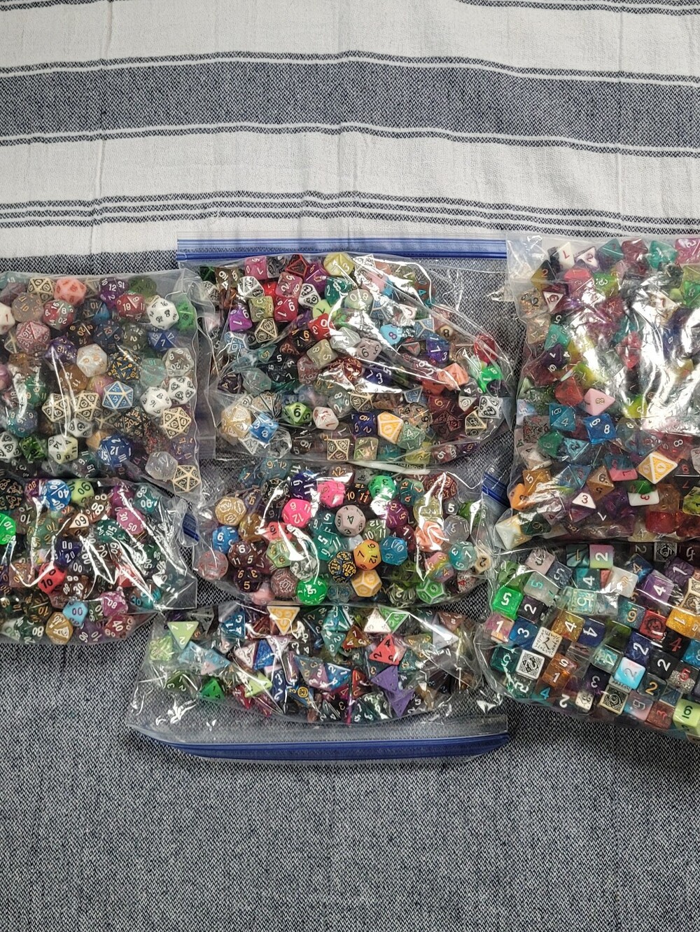 MASSIVE Lot 1,100+ Dice | Bulk TTRPG / D&D Dice